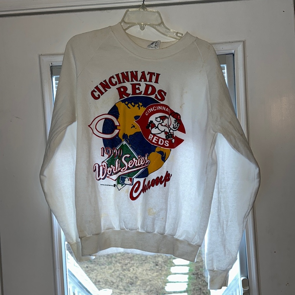 Vintage Cincinnati Reds sweatshirt World Series Champs 1990